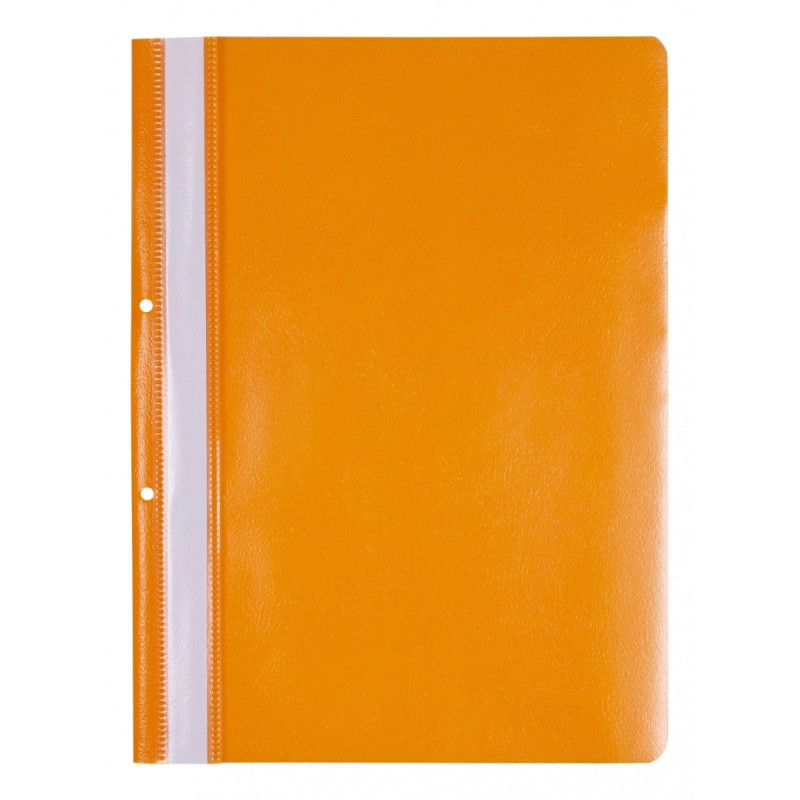 Skoroszyt OFFICE PRODUCTS, PP, A4, 2 otwory, 100/170mikr., wpinany, pomarańczowy