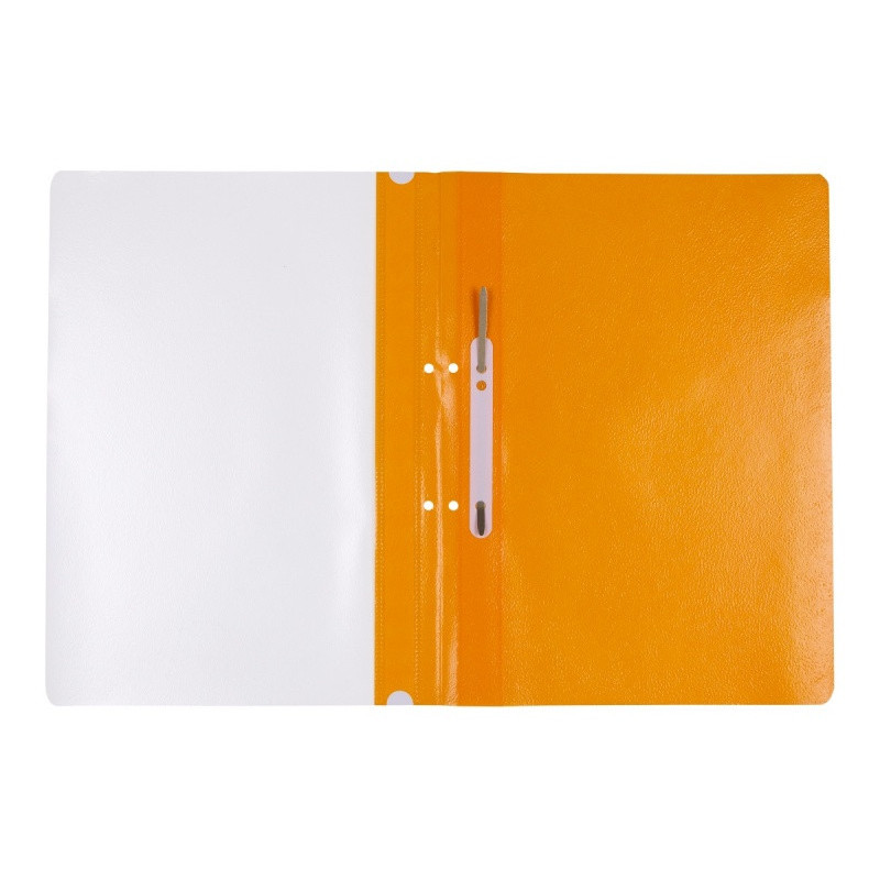 Skoroszyt OFFICE PRODUCTS, PP, A4, 2 otwory, 100/170mikr., wpinany, pomarańczowy