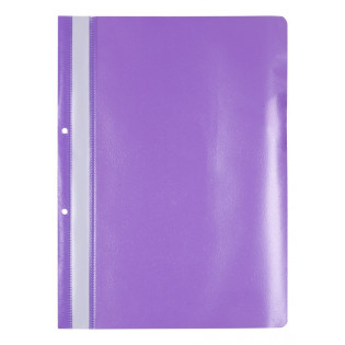 Skoroszyt OFFICE PRODUCTS, PP, A4, 2 otwory, 100/170mikr., wpinany, fioletowy