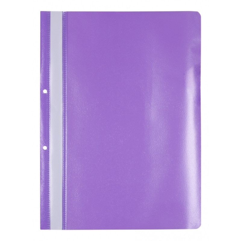Skoroszyt OFFICE PRODUCTS, PP, A4, 2 otwory, 100/170mikr., wpinany, fioletowy