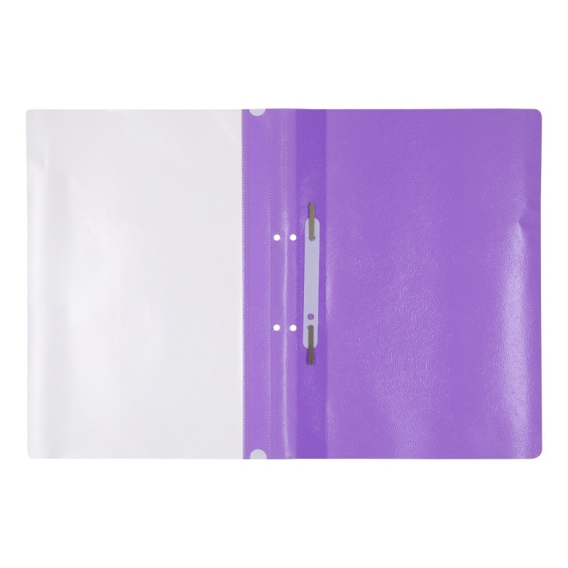 Skoroszyt OFFICE PRODUCTS, PP, A4, 2 otwory, 100/170mikr., wpinany, fioletowy