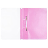 Skoroszyt OFFICE PRODUCTS, PP, A4, 2 otwory, 100/170mikr., wpinany, różowy