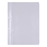 Skoroszyt OFFICE PRODUCTS, PP, A4, 2 otwory, 100/170mikr., wpinany, biały