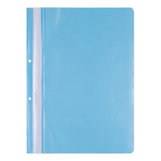 Skoroszyt OFFICE PRODUCTS, PP, A4, 2 otwory, 100/170mikr., wpinany, jasnoniebieski