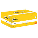 Karteczki samoprzylepne POST-IT® (653CY-VP20), 38x51mm, 100 kart./bloczek, 16 + 4 bloczki GRATIS, kanarkowo żółte