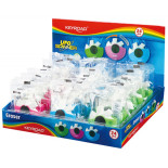 Gumka uniwersalna KEYROAD UFO Spinner, pakowane na displayu, mix kolorow