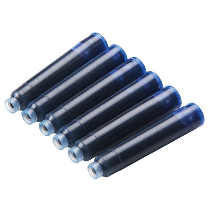 Naboje do piór KEYROAD, 6 szt., zawieszka, niebieski