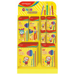 Mały display KEYROAD Colour Pencils, karton, składany, bez wyposażenia, żółty
