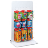 Mały display KEYROAD, metal, składany, bez wyposażenia, biały