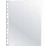 Koszulki na dokumenty Q-CONNECT, poszerzane, PP, A4, groszkowe, 75mikr., 50szt.