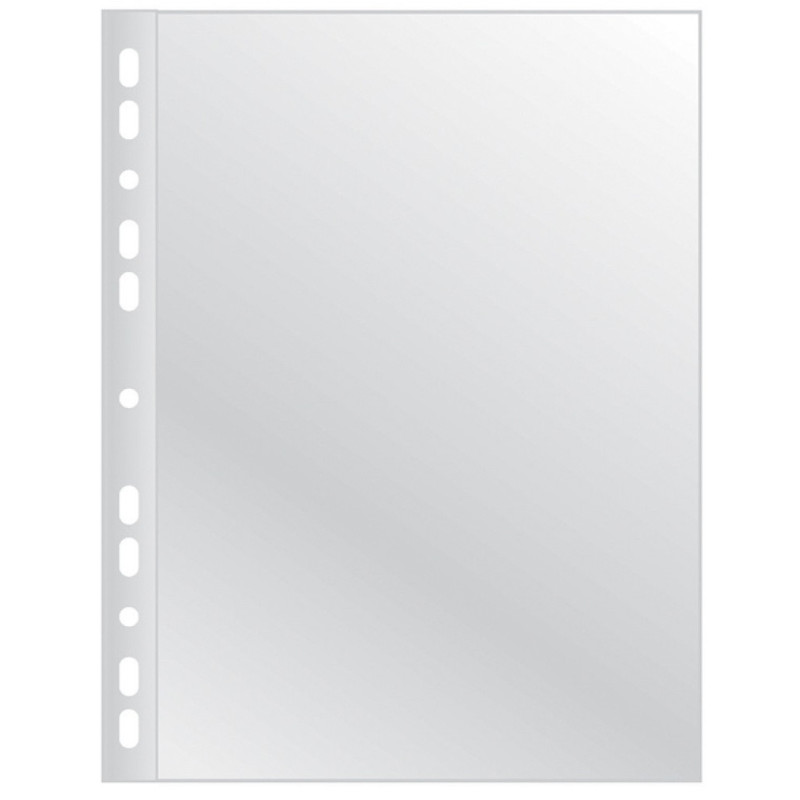 Koszulki na dokumenty Q-CONNECT, poszerzane, PP, A4, groszkowe, 40mikr., 100szt.