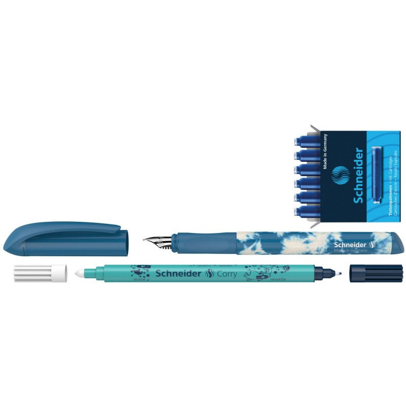 Pióro wieczne SCHNEIDER Easy Set, M, blister, mix kolorów