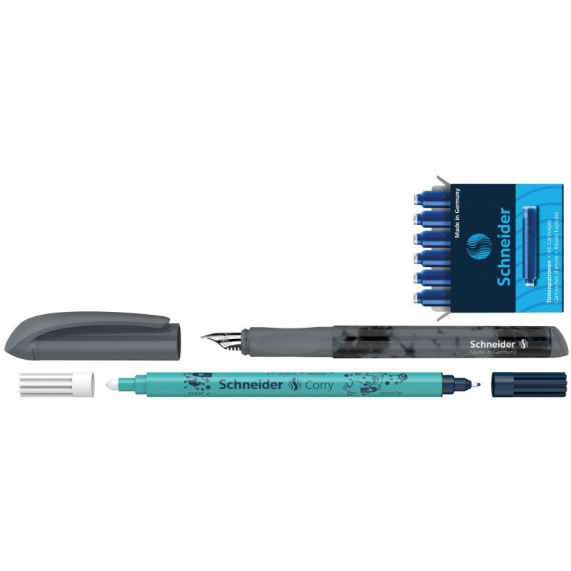 Pióro wieczne SCHNEIDER Easy Set, M, blister, mix kolorów