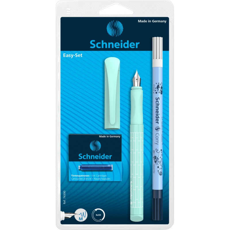 Pióro wieczne SCHNEIDER Easy Set, M, blister, mix kolorów