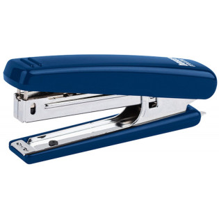 Zszywacz ICO Boxer Mini, zszywa do 10 kartek, zintegrowany rozszywacz, niebieski