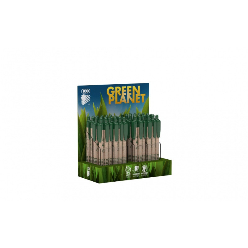 Długopis automatyczny ICO Green, brązowy