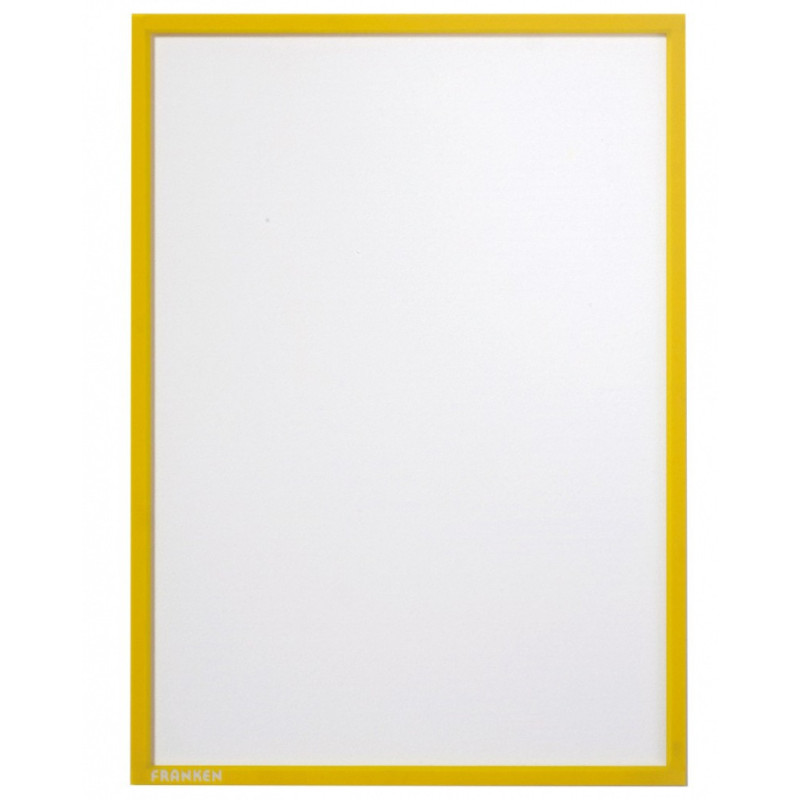 Ramka magnetyczna FRANKEN, A4, żółta