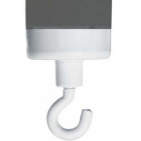 Magnesy do tablic FRANKEN, hak, średnica 25mm, biały