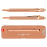 Długopis CARAN D'ACHE 849 Brut Rose, M, w pudełku, różowe złoto