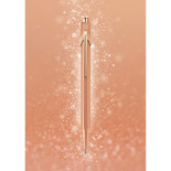 Długopis CARAN D'ACHE 849 Brut Rose, M, w pudełku, różowe złoto