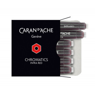 Naboje CARAN D'ACHE Chromatics Infra Red, 6szt., czerwone