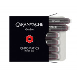Naboje CARAN D'ACHE Chromatics Infra Red, 6szt., czerwone