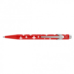 Długopis CARAN D'ACHE 849 Swiss Flag, M, czerwony