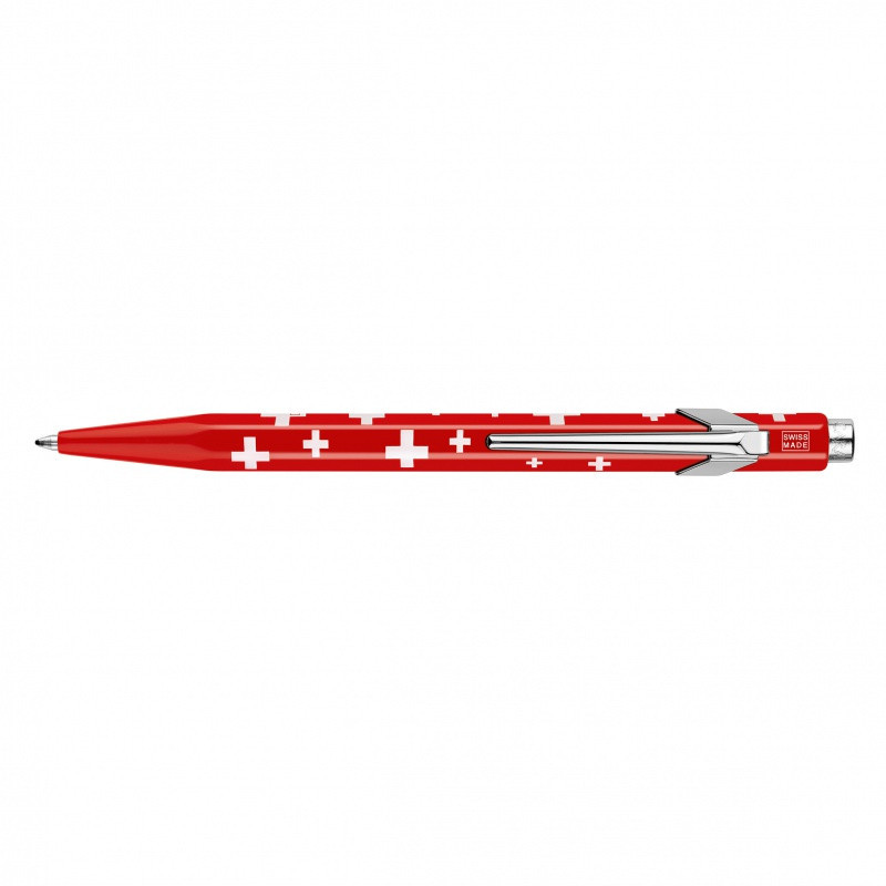Długopis CARAN D'ACHE 849 Swiss Flag, M, czerwony