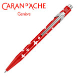 Długopis CARAN D'ACHE 849 Swiss Flag, M, czerwony