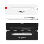 Długopis CARAN D'ACHE 849 Pop Line Fluo, M, w pudełku, biały