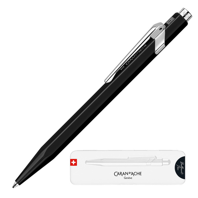 Długopis CARAN D'ACHE 849 Pop Line Fluo, M, w pudełku, czarny