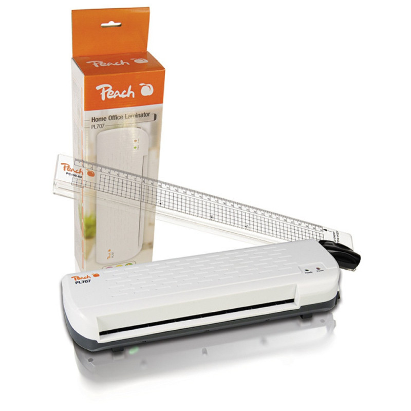 Zestaw do laminowania zdjęć 2 w 1 PEACH PBP105, laminator i gilotyna, biały