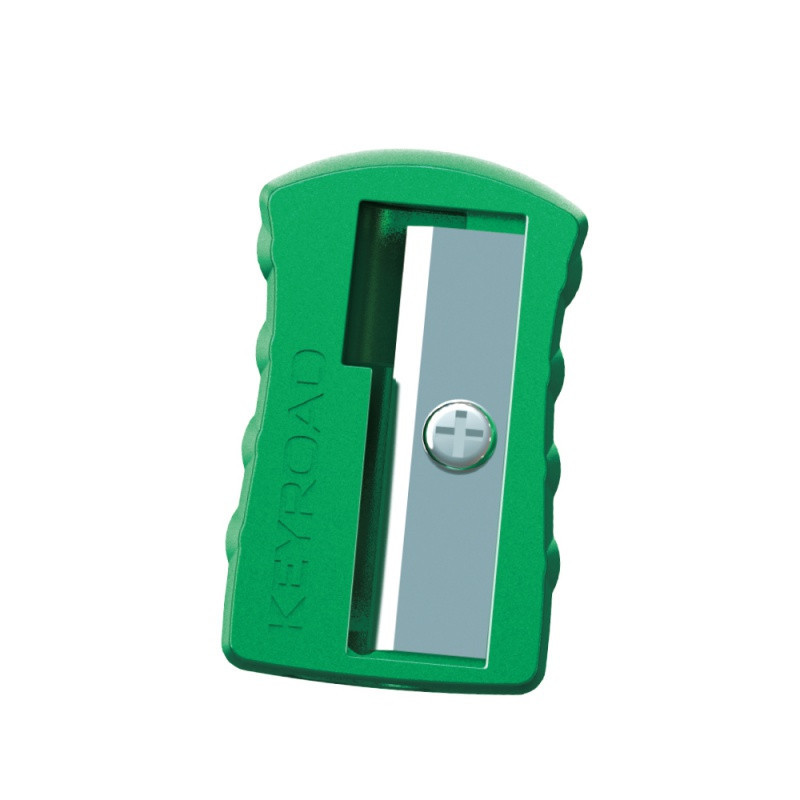 Temperówka metalowa KEYROAD Metal-Colourfull, aluminiowa, pojedyncza, 2szt., blister, mix kolorów