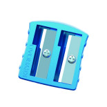 Temperówka metalowa KEYROAD Metal-Colourfull, aluminiowa, podwójna, blister, mix kolorów