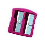 Temperówka metalowa KEYROAD Metal-Colourfull, aluminiowa, podwójna, blister, mix kolorów