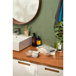 Pojemnik antybakteryjny MOXOM Antibacterial, z rączką, 3,1l, transparentny