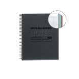 Kołozeszyt MIQUELRIUS Just Black Recycled, A5, 120 kart., 80g, czarny