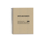 Kołozeszyt MIQUELRIUS Just Black Craft Recycled, A5, 120 kart., 80g, beżowy