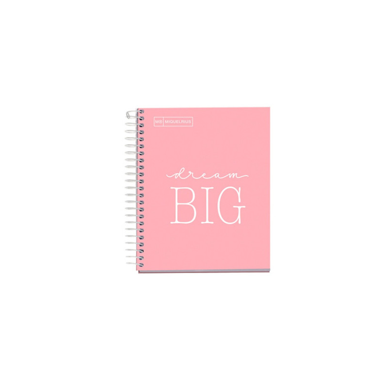 Kołonotatnik MIQUELRIUS NB-1 Messages, A5, w kratkę, 100 kart., 90g, różowy