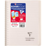 Kołonotatnik CLAIREFONTAINE Koverbook, w linię, 80 kart., 14,8x21cm, mix kolorów