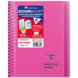 Kołonotatnik CLAIREFONTAINE Koverbook, w linię, 80 kart., 14,8x21cm, mix kolorów