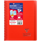 Kołonotatnik CLAIREFONTAINE Koverbook, w linię, 80 kart., 14,8x21cm, mix kolorów