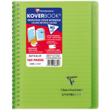 Kołonotatnik CLAIREFONTAINE Koverbook, w linię, 80 kart., 14,8x21cm, mix kolorów