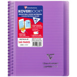 Kołonotatnik CLAIREFONTAINE Koverbook, w linię, 80 kart., 14,8x21cm, mix kolorów