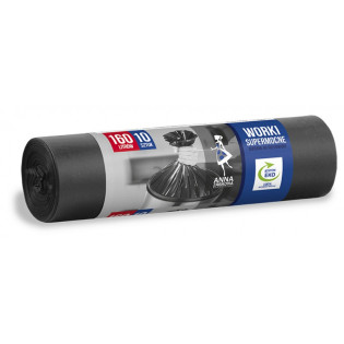 Worki na śmieci ANNA ZARADNA, supermocne, 160 l 10 szt., czarny