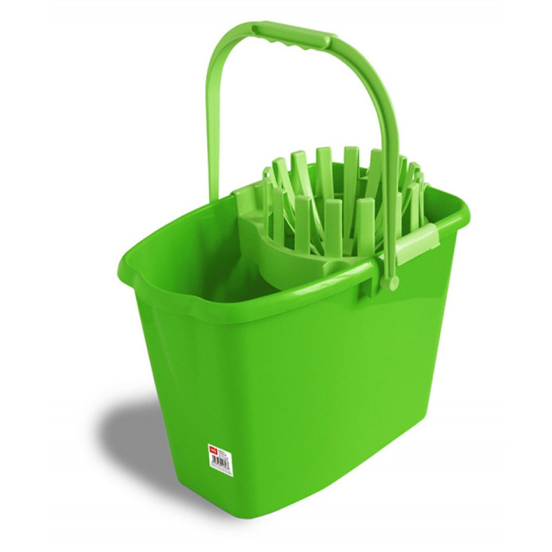 Wiadro ANNA ZARADNA, z wyciskaczem, 10 l, mix kolorów