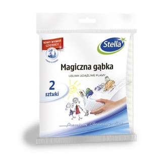 Magiczna gąbka STELLA, 2 szt., biały + niebieski