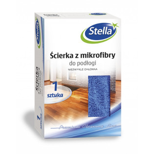 Ścierka z mikrofibry STELLA, do podłogi, dwustronna, 1 szt., niebieski