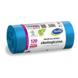 Worki na śmieci STELLA, ekologiczne, 120 l, 25 szt., niebieski