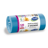 Worki na śmieci STELLA, z uszami, 120 l, 20 szt., niebieskie, niebieski